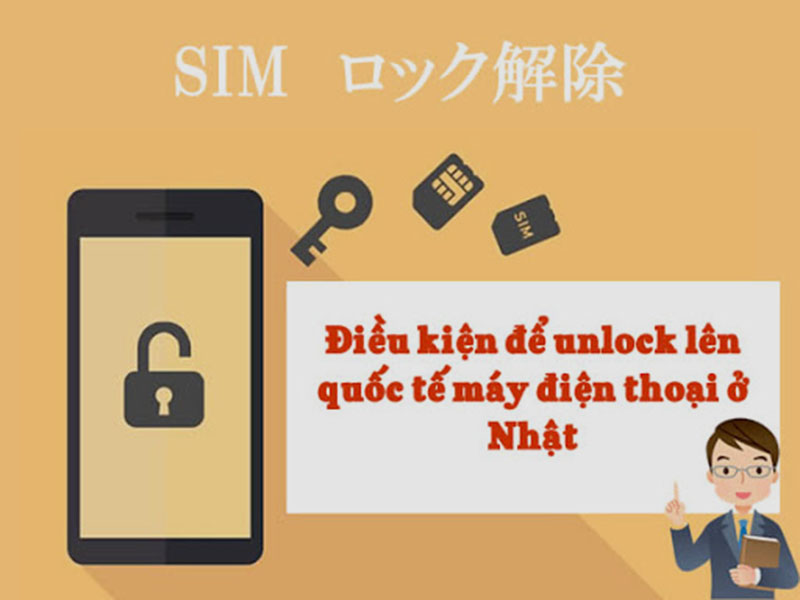 Điều kiện unlock lên quốc tế máy điện thoại ở Nhật.