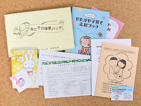 Nhận được “Sổ tay sức khỏe mẹ và bé” (母子健康手帳) và “Sách sức khỏe mẹ và bé” (母と子の健康ブック).