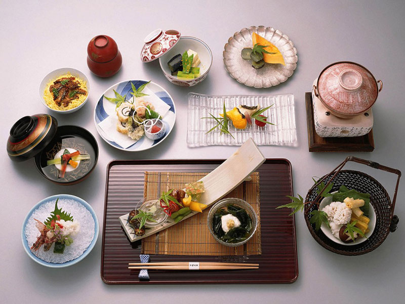 Một số món của chế độ ăn kiêng kiểu Nhật.
