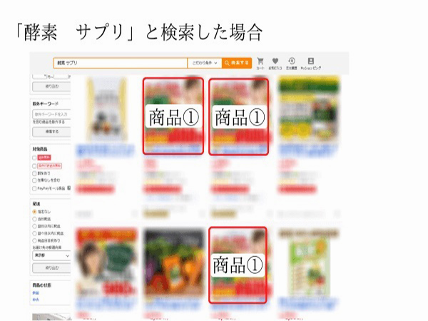 Tương tự như Rakuten, Yahoo! Shopping sẽ hiển thị sản phẩm theo cửa hàng.